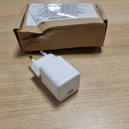 309264 - AMAZON BASICS Karikues muri USB-C, 20W, 1 portë PD 3.1, Teknologji Nano-GaN, i bardhë