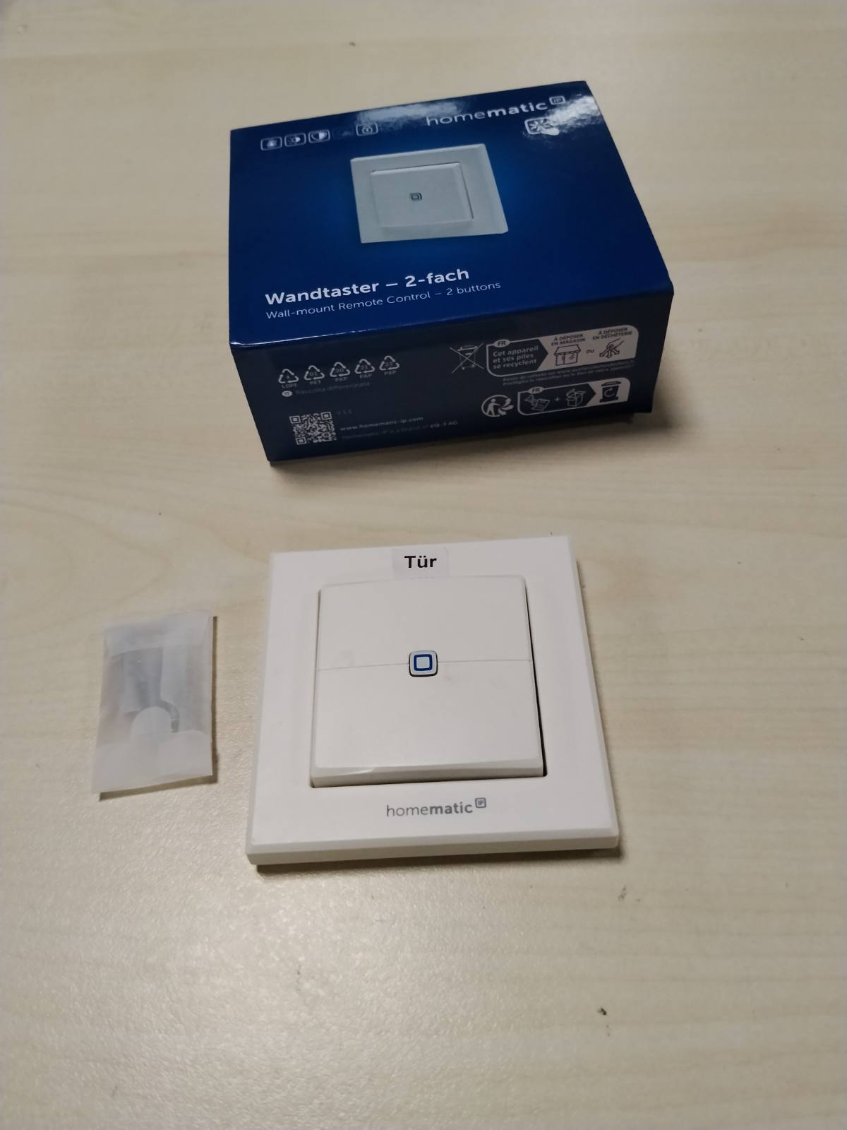 313052 - HOMEMATIC Ndërprerës muri IP, 2-grupe