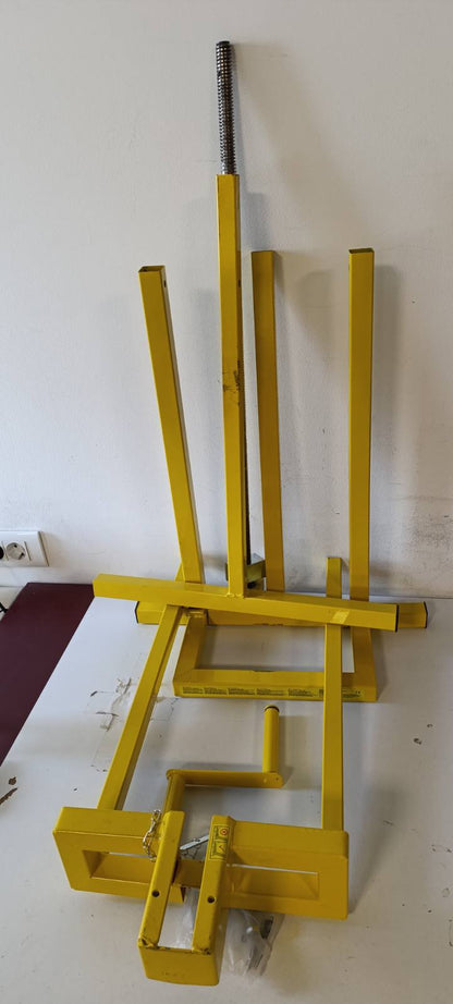 292658 - VOUNOT Kriku ngritës për kositësen, Kriku teleskopik mirëmbajtjeje, Kapacitet peshe 400 kg, i verdhë