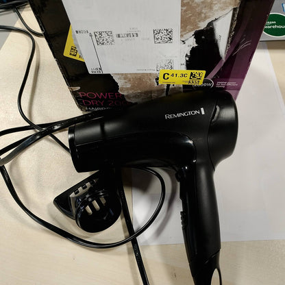 306212 - REMINGTON Tharëse flokësh Ionic Power Dry, 2000 W, dizajn kompakt, 3 cilësime ngrohjeje, 2 cilësime ventilatori