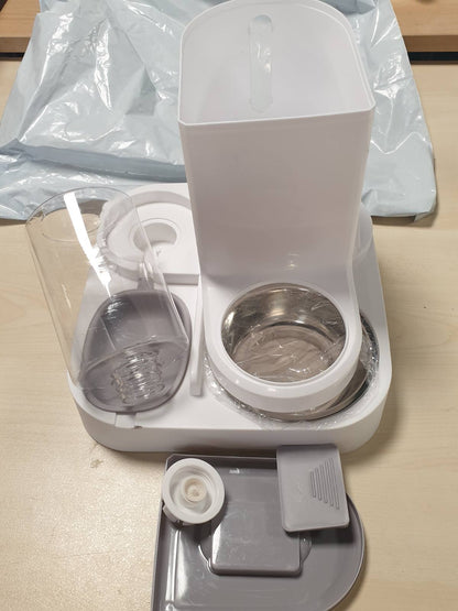196545 - DISPENSUES AUTOMATIK USHQIMI DHE UJI PËR MACE nga Kombinim 2-në-1, Kapacitet 2.2L + 1L, Tavë nga Çeliku Inoks - Higjenik dhe Praktik