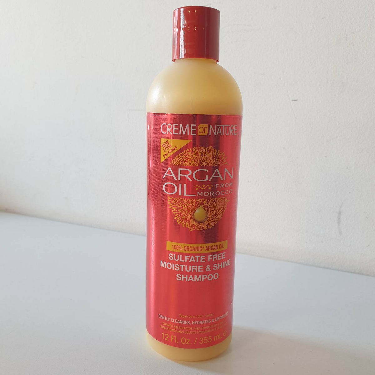 306886 - CREME OF NATURE Shampo hidratuese dhe shkëlqyese me vaj argani pa sulfate, 350 ml
