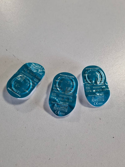 336334 - BAUSCH + LOMB Lente Kontakti Korrektuese Mujore ULTRA 3, -3.25 D