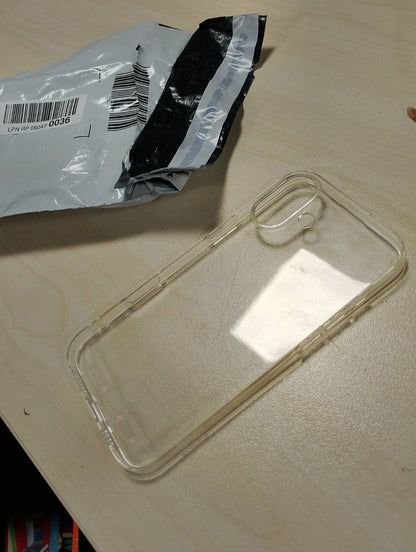 294658 - Captor Mbështjellëse transparente për Apple iPhone 16 Plus - Mbështjellëse e butë dhe e hollë prej silikoni TPU