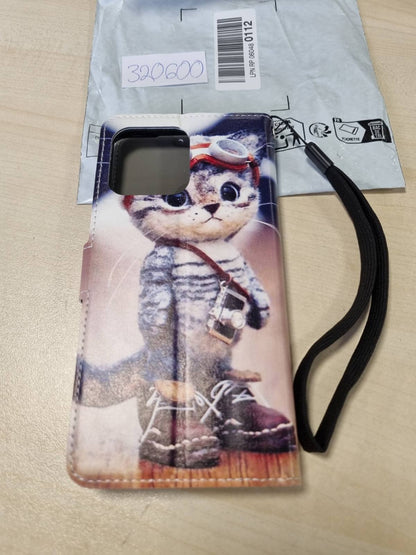 320600 - MBËSHTJELLËS TOMYOU PËR HONOR X8 5G / X6 4G / 70 LITE, QESË MBROJTËSE ME MBYLLJE MAGNETIKE DHE VEND PËR KARTA, DIZAJN MODE PËR MACE