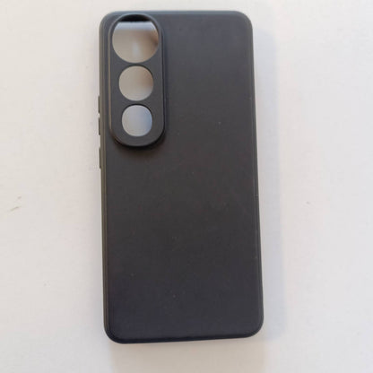 296461 - HULLIN Mbështjellëse telefoni prej silikoni shumëngjyrëshe për VIVO V50 Lite 5G / VIVO V50 Lite (4G) (6.77"), E zezë