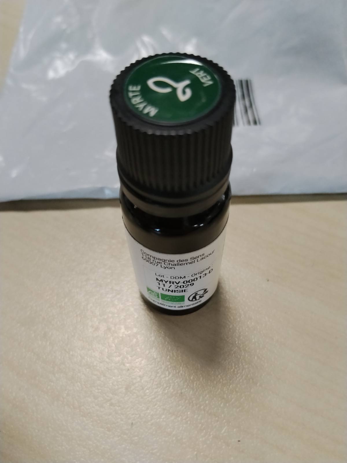 318237 - MIRTINA GJELBËR ORGANIKE Vaj esencial 10ml, 100% i pastër, natyral, ChromaCert®