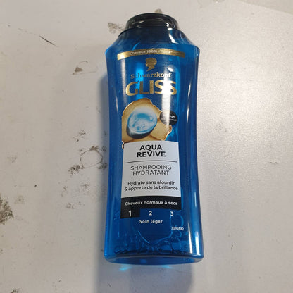 319171 - SCHWARZKOPF - Gliss - Shampo Aqua Revive - 250ml - Riparues i flokëve për flokë normalë deri të thatë - Acid hialuronik dhe kompleks algash detare