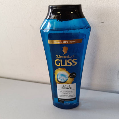 319172 - SCHWARZKOPF - Gliss - Shampo Aqua Revive - 250ml - Riparues i flokëve për flokë normalë deri të thatë - Acid hialuronik dhe kompleks algash detare