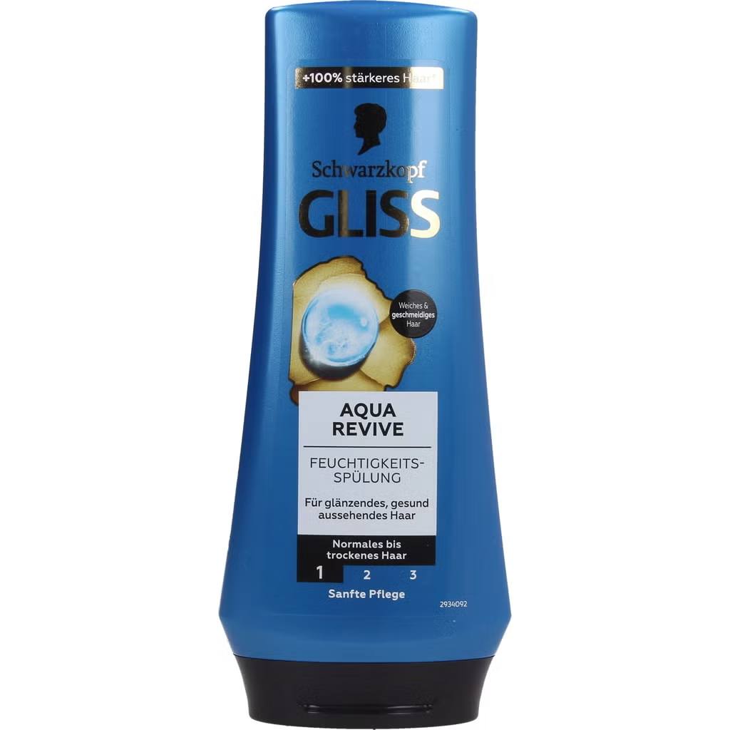 319169 - SCHWARZKOPF - Gliss - Shampo Aqua Revive - 250ml - Riparues i flokëve për flokë normalë deri të thatë - Acid hialuronik dhe kompleks algash detare