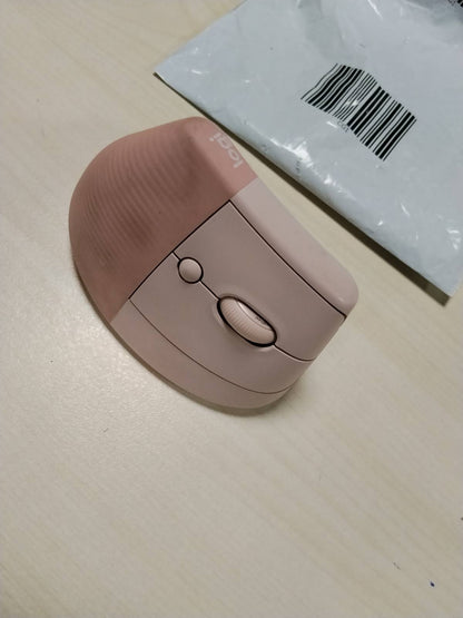 299264 - LOGITECH Maus Lift Vertikal Ergonomik, Pa Tel, Marrës Bluetooth ose Logi Bolt USB, 4 Butona, I pajtueshëm me Windows/macOS/iPadOS, Laptop, PC - Rozë