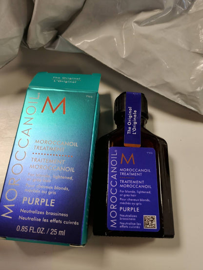 303504 - MOROCCANOIL Vaj për trajtimin e flokëve Purple për flokë bjonde, 25 ml