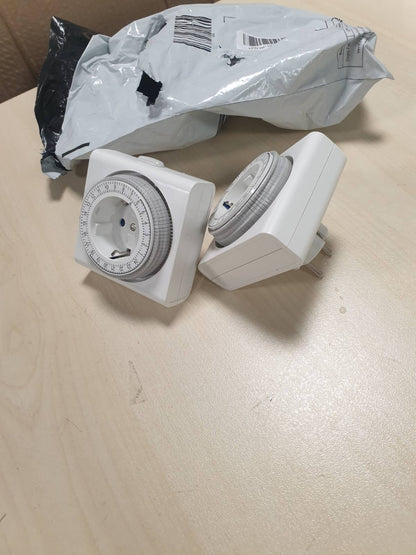 214660 - G-HOMA Prizë Ndërprerësi Mekanik Kohëmatësi, Set me 2, për Përdorim të Brendshëm me 96 Segmente, Interval Ndërrimi 15-Minutësh