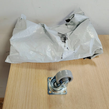 322805 - DÖRNER + HELMER Rrotullues mobiljesh, 36 mm x 15 mm, rrotë plastike, kapacitet ngarkese 35 kg, pllakë 42 mm x 42 mm, pa frenë