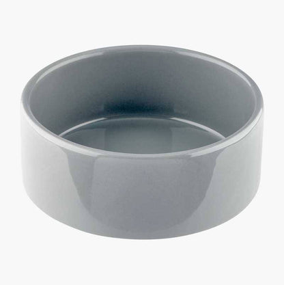 234367 - TRIXIE - Ushqyes për Qen nga Qeramika, Kapaciteti 0.4 l, Diametri 13 cm, Ngjyra e hirit