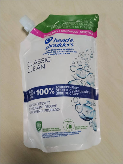 316709 - HEAD & SHOULDERS Shampo klasike kundër zbokthit, mbushje 550ml, deri në 100% të zbokthit të hequr, e provuar klinikisht, e testuar dermatologjikisht