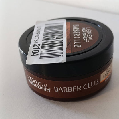 322069 - L'OREAL MEN EXPERT Pomadë për stilimin e mjekrës, dyllë flokësh dhe mjekre, 75 ml, me aromë druri dhe vaj esencial kedri, Barber Club