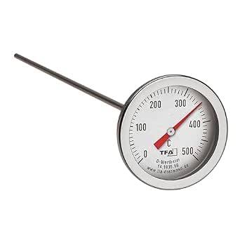 269266 -  TFA DOSTMANN Termometër Profesional për Furrë, 14.1035.60, Ã§elik inox, sondë 30 cm, për furra picash dhe guri me dru