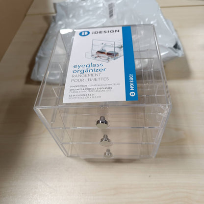 215364 - IDESIGN Kutia e syzeve transparente me 3 sirtarë