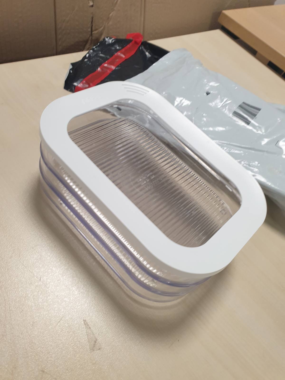 216441 - MEPAL Enë për ruajtjen e salçiçeve Modula me 3 shtresa - 1650 ml - E bardhë