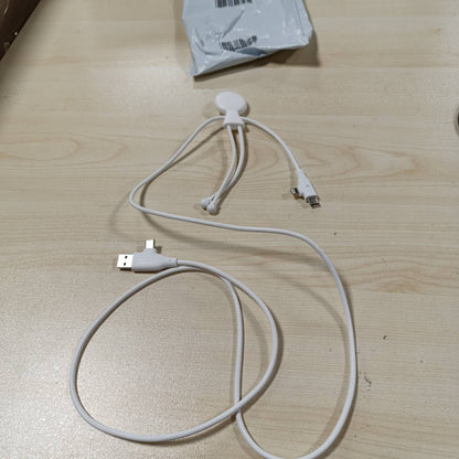 273709 - XOOPAR - KABLO I GJATË I SHPEJTË MR BIO 1.20 M - MULTI USB 3 NË 1 - KARIKIM I SHPEJTË 60W - USB - USB-C - LIGHTNING - KOMPATIBËL ME TELEFONAT INTELIGJENTË DHE PAJISJET USB - E BARDHË