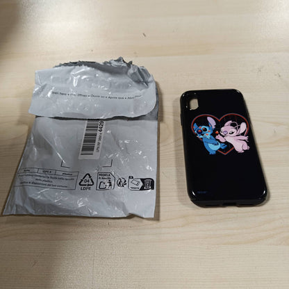 276782 - Disney Mbrojtëse Lilo & Stitch me puthje zemre për iPhone XR