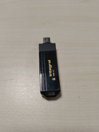319743 - INTEGRAL Njësi USB e Sigurt 360-C 128GB e Enkriptuar, Lidhës USB-C, Enkriptim AES 256-Bit, Pajtueshme me Mac, MacBook, PC, Laptop