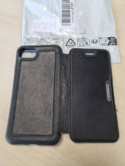273271 - OTTERBOX Mbështjellëse Strada për iPhone 7/8/SE Gjenerata e 2-të/SE Gjenerata e 3-të, Rezistent ndaj goditjeve, Lëkurë Premium, 2 vende për karta, e zezë