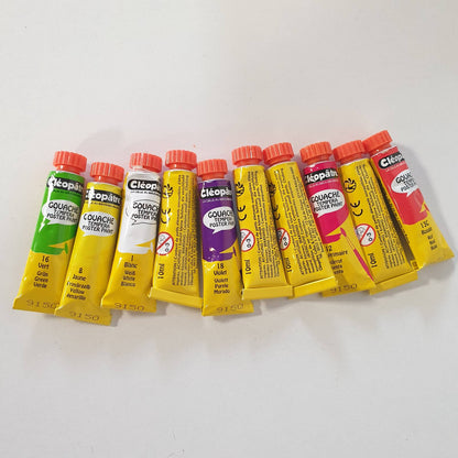 310684 - KLEOPATRA - BL10PGN10 - Bojë Nefertari Premium Gouache - Ngjyra të ndryshme - 10 tuba prej 10 ml