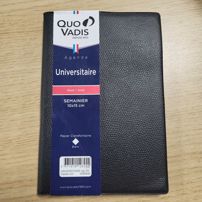 309310 - FR Axhenda Quo Vadis 2026-2027 Universiteti, e zezë, 10x15 cm