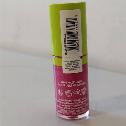 275848 - NYX PROFESSIONAL MAKEUP Gloss Squalane Fat Oil Lip Drip, Shkëlqim i Lartë, Përfundim Jo-Ngjitës, Hidratim 12H, Aplikator Shumë i Madh, Manaferrë dhe Mjedër