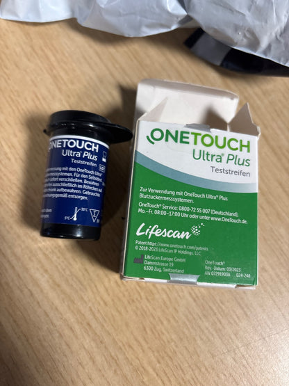 317505 - ONETOUCH Shirita testimi të glukozës në gjak Ultra® Plus, 30 shirita, për matjen e glukozës në gjak në diabet