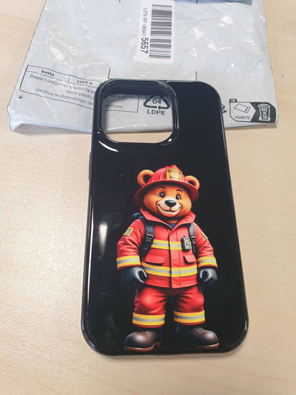 276851 - Kuti për iPhone 14, ide dhuratë për zjarrfikësit, Ariu i Zjarrfikësve
