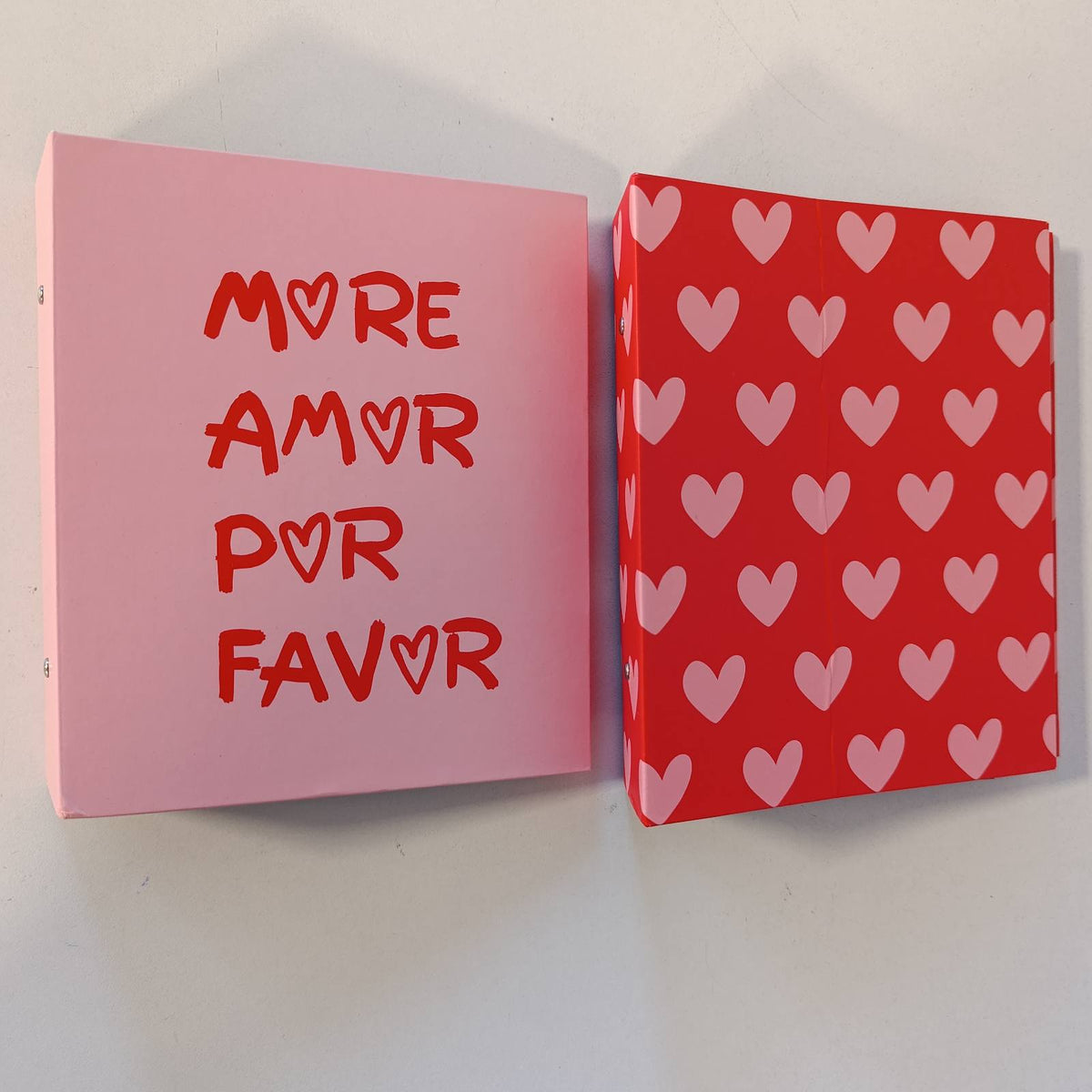 295370 - EXACOMPTA - Ref. 65007E - Set prej 2 albumesh fotografish LOVE me xhepa - 60 faqe - 60 foto 11x15cm - kopertinë e shtypur me motive Love - 2 imazhe - xhepa të zinj të brendshëm
