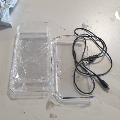 274612 - ENIYOU Mbrojtëse për 3DS XL të ri LL me mbulesë të fortë, 2 mbulesa kristali transparente për PC + 1 kabllo karikimi USB, e bërë prej kristali