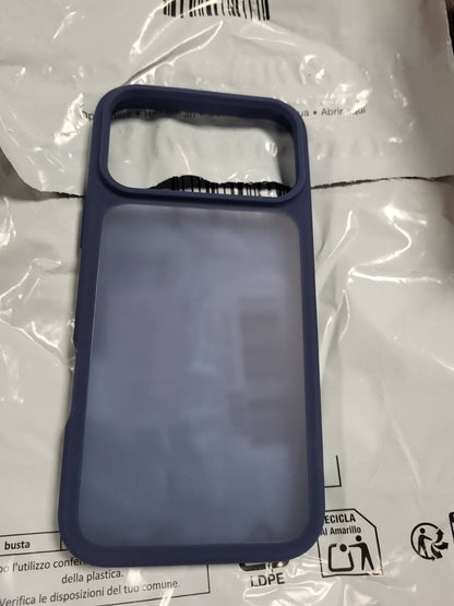 300044 - JETech MBROJTËSE MAT PËR IPHONE 17 PRO MAX 6.9 INÇ, MBROJTJE NGA GODITJET E GRADËS USHTARAKE, MBULIM I PASMË TRANSPARENT ME ARRË, KUNDËR GJURMAVE TË GJISHTAVE (BLU E ERRËT)
