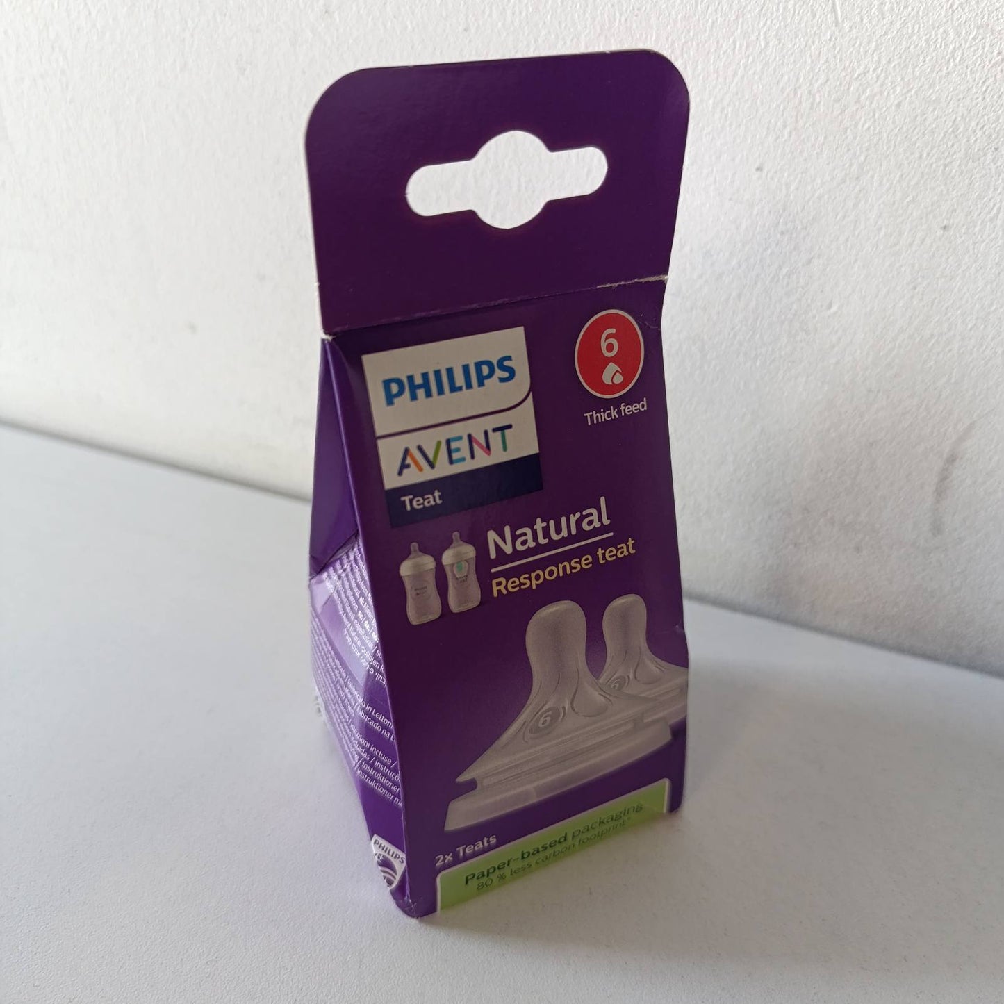 322037 - PHILIPS AVENT Tetina nga Biberón, 2 tetina, sin BPA, për fëmijë deri në 6 muaj, model SCY966/02