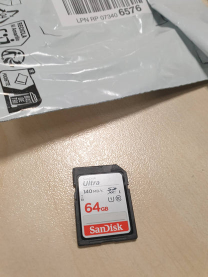273658 - SANDISK Kartë 64GB Ultra SDXC, Shpejtësi deri në 140MB/s, Vlerësim A1, UHS-I, Klasa 10, U1