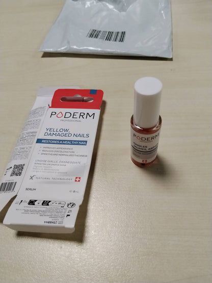 303209 - PODERM – SERUM I VERDHË PËR THONJTË ME VAJ – 100% natyralë – Kujdes për këmbët/duart | Prodhuar në Zvicër