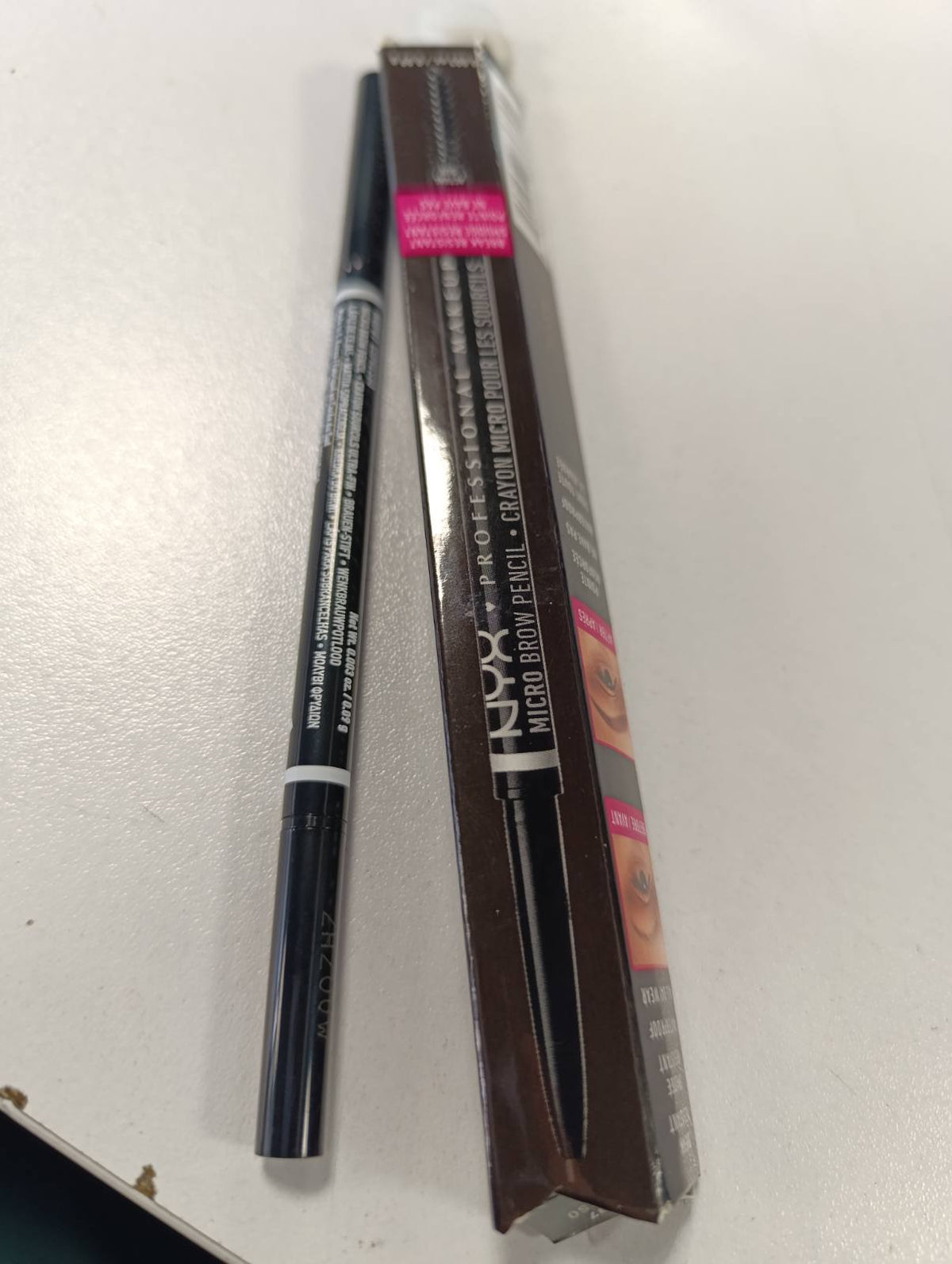 302428 - NYX PROFESSIONAL MAKEUP Micro Brow Pencil, Laps Ultra i Hollë, Ngjyra: Espresso (07)