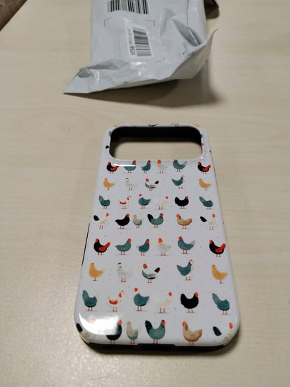 305475 - Mbështjellës për iPhone 17 Pro Max me model pule, zogj pule, kafshë ferme