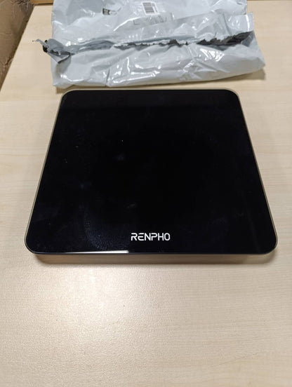 318394 - RENPHO - Peshore Dixhitale për Banjë, Peshore me Precizion të Lartë të Peshës së Trupit me Ekran të Ndriçuar, Saktësi Gradimi 0.1 lb (50 g), Teknologji Hap-Ngjitjeje, Kapacitet 180 kg/400 lb, E Zezë, Core 1S