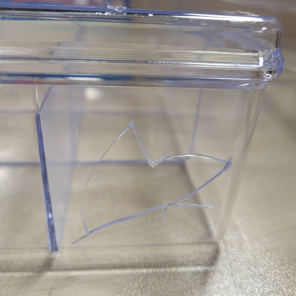 294229 - COM-FOUR® 2x Kuti Ruajtjeje për Çaj, plastikë transparente me 6 ndarje, 2 copë