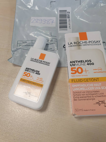 289987 - LA ROCHE-POSAY Anthelios Fluid Invisible UVMune 400 SPF 50+ për lëkurë të ndjeshme, 50 ml