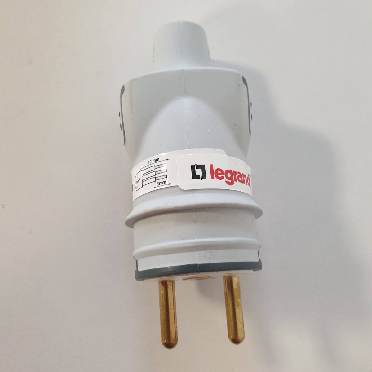 335478 - LEGRAND - spinë mashkull Plexo me Tokëzim - plastike - IP44 - gri