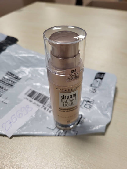 275698 - MAYBELLINE Fondatinë hidratuese e lëngshme Dream Radiant me acid hialuronik dhe kolagjen - Mbulim i lehtë deri në mesatar, deri në 12 orë hidratim, 30 copë