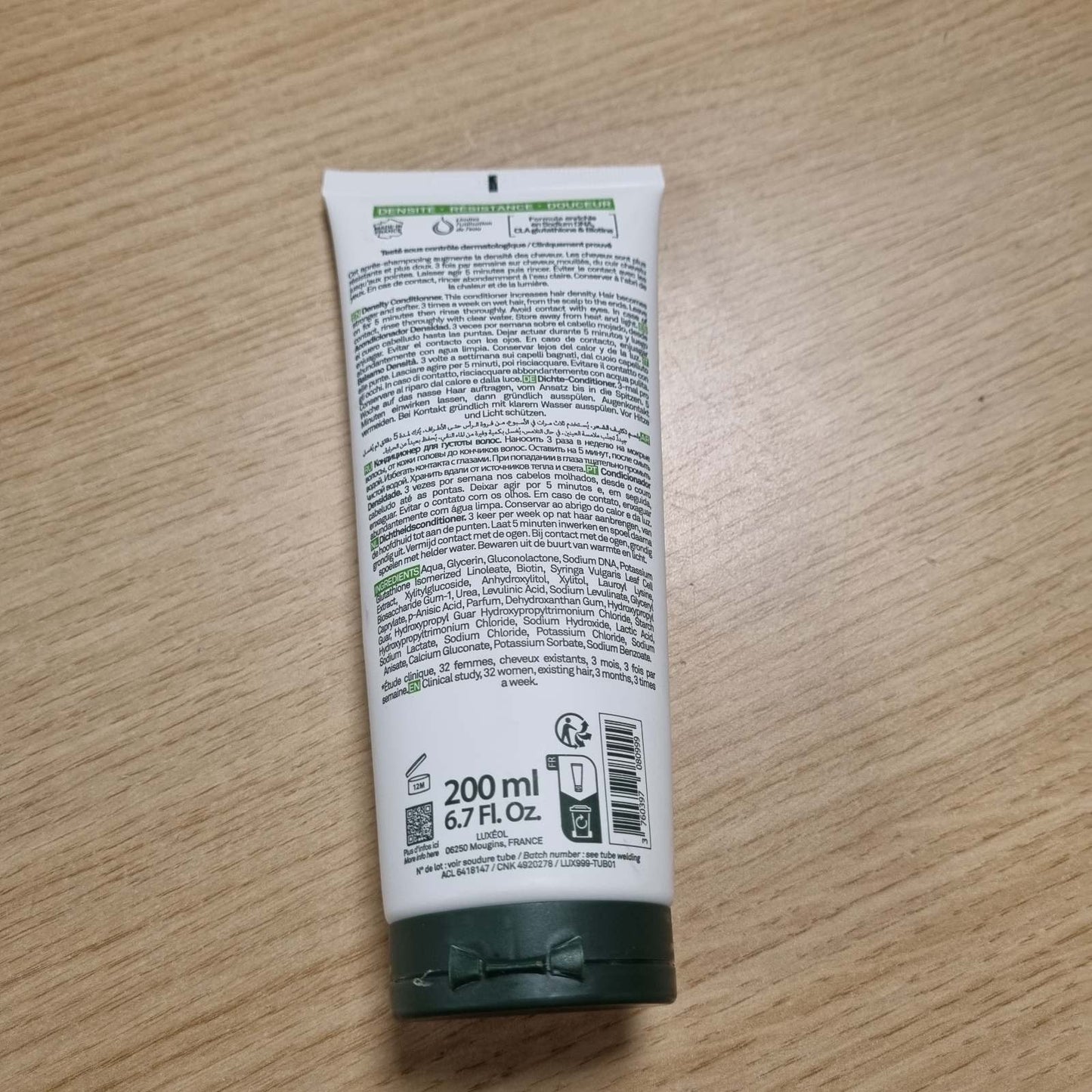 317900 - LUXEOL - Balsam Dendësie - +7076 Qime në Fazën e Rritjes - Rrit Dendësinë e Flokëve - 98% Përbërës me Rrjedhje Natyrale - Pa Silikon - 200 ml