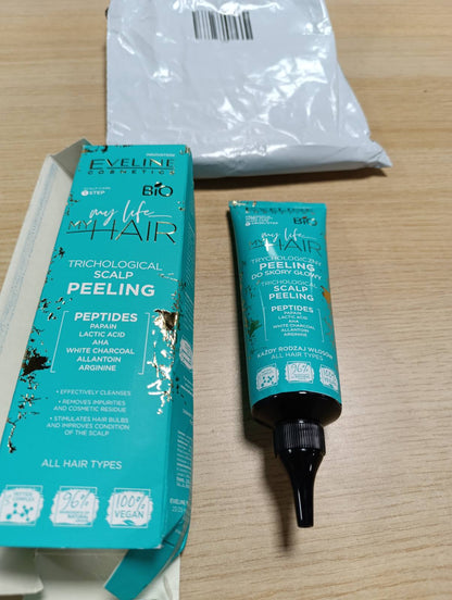 318257 - EVELINE COSMETICS My Life My Hair Skrab Trikologjik për Skalpin - 125 ML, me Acide dhe Enzima AHA, Veganë