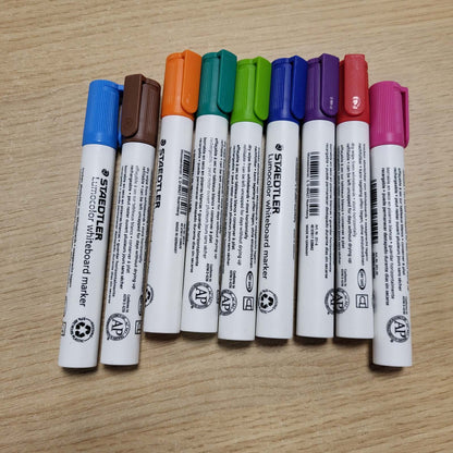 309186 - STAEDTLER Shënues për tabelë të bardhë Lumocolor 351, 10 ngjyra, 2.0 mm