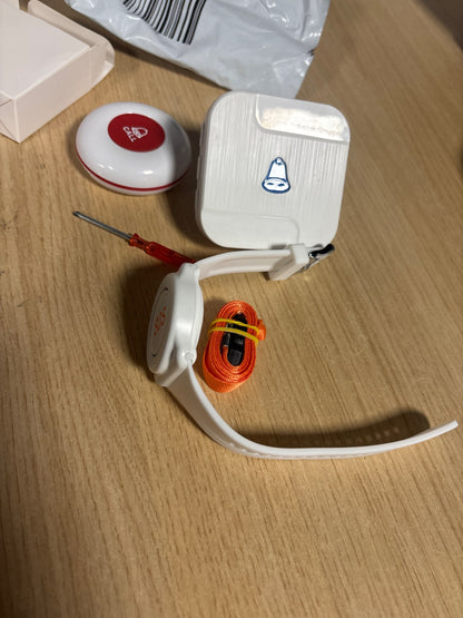 312675 - ChunHee Butoni i thirrjes së emergjencës WiFi për të moshuarit me aplikacion dhe rrip dore